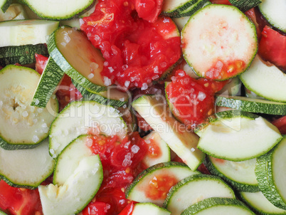 Zucchini with tomato