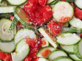 Zucchini with tomato