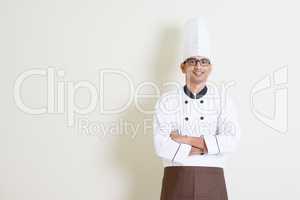 Handsome Indian male chef in uniform