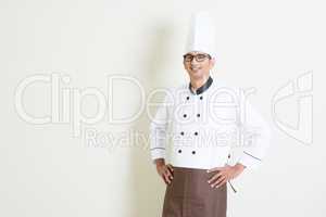 Portrait of Indian male chef in uniform