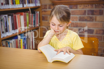 Student reading a book