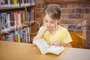 Student reading a book