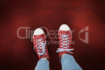 Composite image of casual shoes