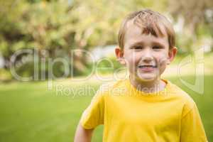 Smiling student looking at camera