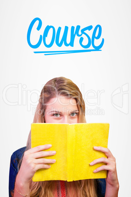 Course against white background with vignette