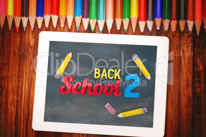 Composite image of back to school graphic