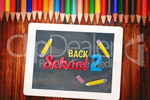 Composite image of back to school graphic