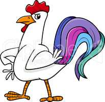 rooster bird farm animal cartoon