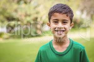 Smiling student looking at camera