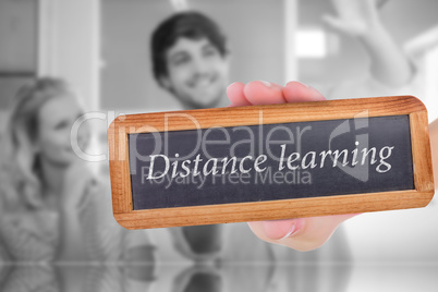 Distance learning against colleagues envisioning an idea togethe