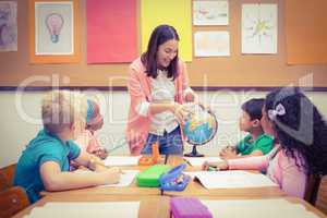 Students listening to the teacher