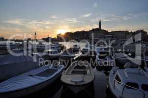 Abend in Rovinj, Istrien, Kroatien