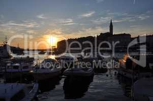 Abend in Rovinj, Istrien, Kroatien