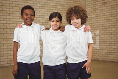 Happy pupils looking at the camera