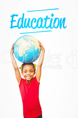 Education against white background with vignette