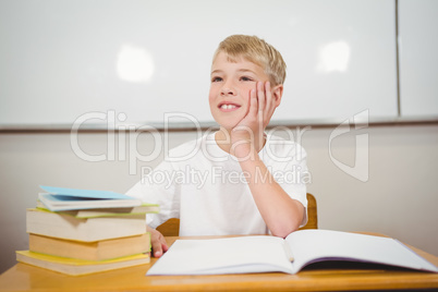 Student at their school desk