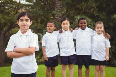 Group of students standing together