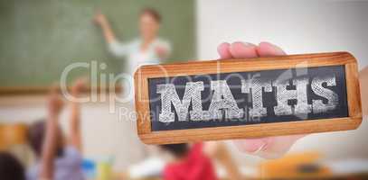 Maths against pupils raising their hands during class