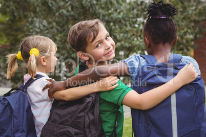 Smiling student looking at the camera