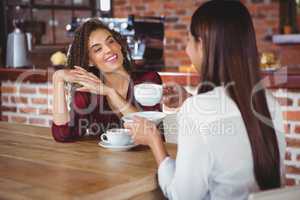 Female friends having coffee