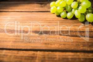 Bunch of grapes on table