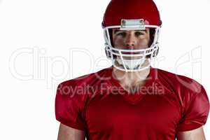 American football player looking at camera