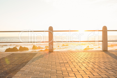 Railing on a promenade