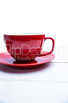 Red cup on a table