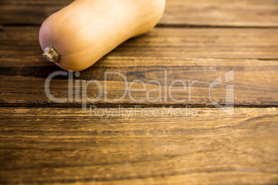 Butternut squash on table