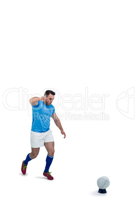 Rugby player ready to kick