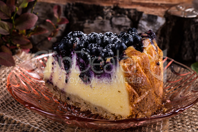 Cheesecake blueberries