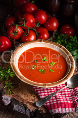 Rustic tomato soup