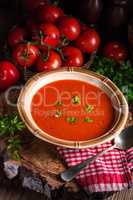 Rustic tomato soup