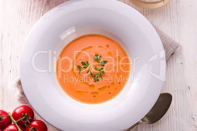 Rustic tomato soup