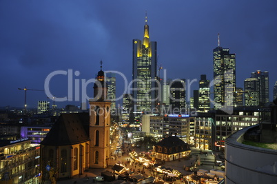 Weihnachten an der Hauptwache in Frankfurt