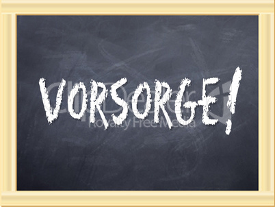 Vorsorge