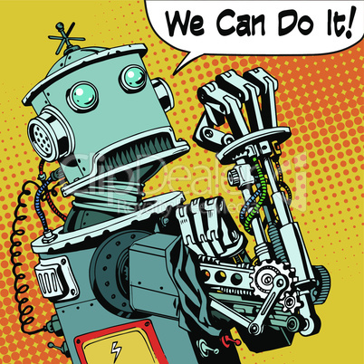 robot we can do it protest future power machine