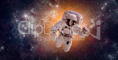 Astronaut in outer space
