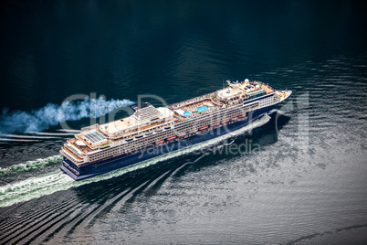 Cruise Liners On Hardanger fjorden, Norway