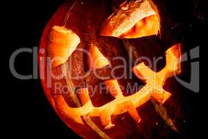 Halloween, old jack o lantern