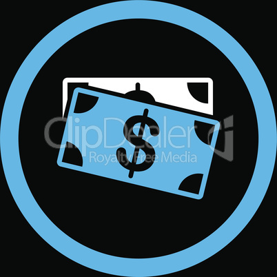 bg-Black Bicolor Blue-White--dollar banknotes.eps