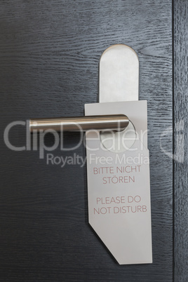 Hotel Door sign do not disturb de/en