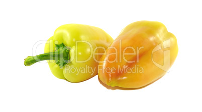 Two ripe sweet peppers