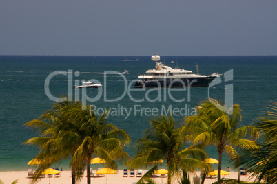 Yacht vor Anker in Fort Lauderdale