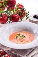 Rustic tomato soup