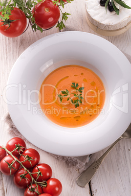 Rustic tomato soup