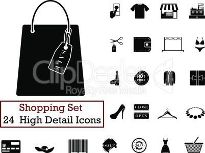 24 Shopping icons