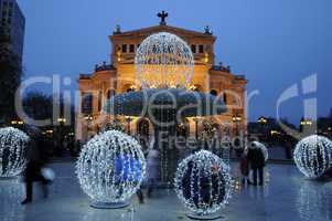 Weihnachten an der Alten Oper in Frankfurt