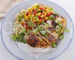 Chicken with Rice and Vegetables