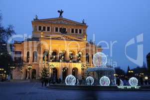 Weihnachten an der Alten Oper in Frankfurt